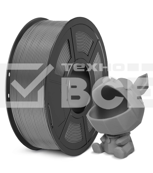Филамент NVPRINT PLA Meta Grey для 3D печати диаметр 1.75мм длина 330 метров масса 1 кг