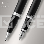 Набор ручек Parker IM Core FK221 (CW2093215) Black CT сталь нержавеющая подар.кор. ручка перьевая, ручка шариковая, фото6