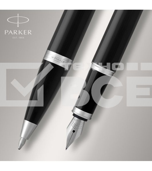 Набор ручек Parker IM Core FK221 (CW2093215) Black CT сталь нержавеющая подар.кор. ручка перьевая, ручка шариковая