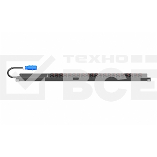 Блок распределения питания SMARTWATT PDU P-series 0U-B-1P16A-SMB-21C13-21C39-UL-3M-IEC309