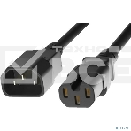 Кабель питания KS-is KS-857B-1.5 IEC-C14 - IEC-C15 1.5м черный, фото 1