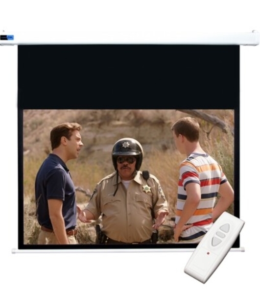 Экран Cinema S'OK SCPSM-370x208FG-ED90 16:9 167' Pro настенно-потолочный, моторизованный, 370x208см, фибергласс, белый корпус, экстрадроп 90см