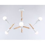 Светильник Ambrella light TR80485/6 WH/LW белый/светлое дерево E27/6 max 60W D930*510, фото3