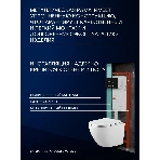 Комплект BAU 6 в 1: усиленная инсталляция BAU IDEAL, унитаз подвесной Rio Luxe 52*35, сиденье микролифт, кнопка смыва BAU Strike для инсталляции IDEAL, черная матовая, фото7