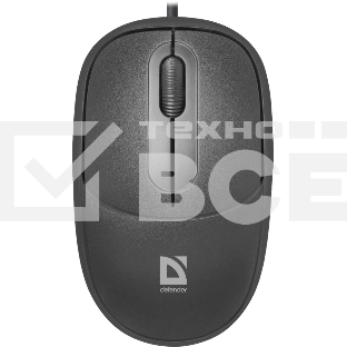 Мышь проводная Defender Datum MS-980 черный, 1000 dpi, USB, кнопки - 3