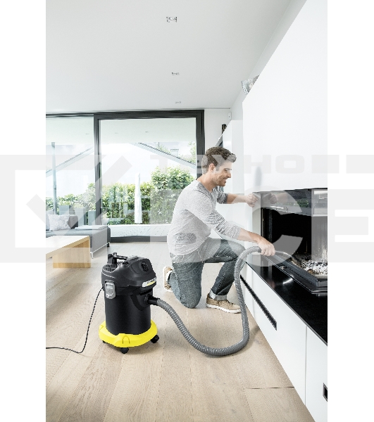 Пылесос Karcher AD 4 PREMIUM желтый/черный, 150/600 Вт, уборка сухая, пылесборник контейнер 17 л