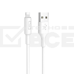 Кабель USB 2.0 hoco X25, AM/Lightning M, белый, 1м, фото2