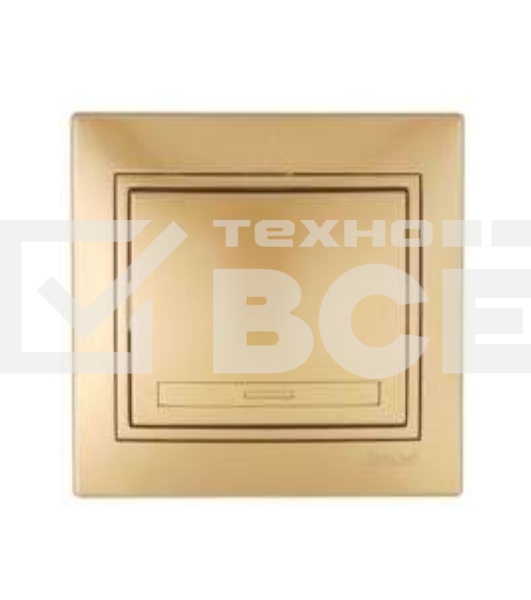 Выключатель 1-кл. СП Мира 10А IP20 метал. зол. LEZARD 701-1313-100