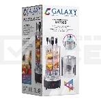 Электрошашлычница Galaxy Line GL 2610, серый, 1000 Вт, 5 шампуров из высококачественной нержавеющей стали, автоматическое вращение шампуров на 360°, долговечный керамический нагревательный элемент, защитный кожух из пищевого алюминия, фото7