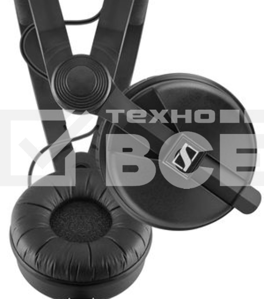Наушники Sennheiser 506908/ накладные закрытые 16-22000Гц 1,5м отсоединяемый кабель+3м витой, 3.5мм/6.3мм 120дБ 70Ом