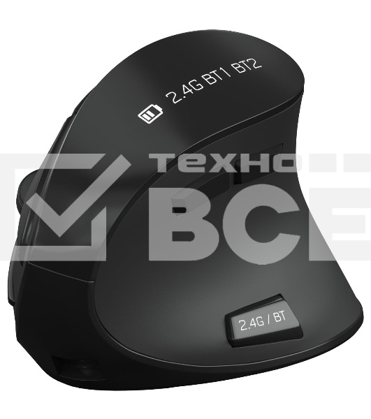 Мышь беспроводная Oklick 990MW черный, 2400 dpi, радиоканал, Bluetooth, USB, кнопки - 9