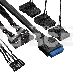 Компьютерный корпус Miditower ExeGate EVO-9205-NPX700 (ATX, БП 700NPX с вент. 12 см, с окном, 1*USB+1*USB3.0, аудио, 3 вент. 12см с RGB подсветкой), фото 1