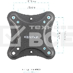 Кронштейн для телевизора Kromax CORBEL-5 черный 15'-42' макс.25кг настенный поворот и наклон, фото8