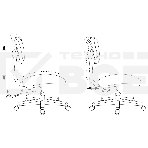 Кресло компьютерное Бюрократ CH-299/G/15-48 спинка сетка серый, сиденье серый 15-48, фото10