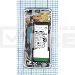 Дисплей для Samsung Galaxy S7 Edge SM-G935FD белый с рамкой и аккумулятором, фото 1