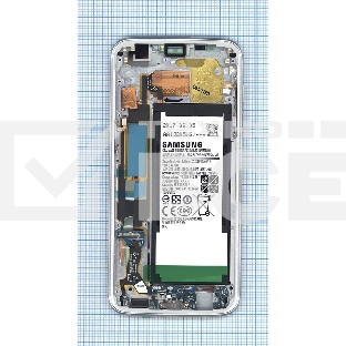 Дисплей для Samsung Galaxy S7 Edge SM-G935FD белый с рамкой и аккумулятором