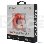 Вентилятор для корпуса Crown CMCF-12025S-1210 прозрачный/красный, 120 мм, 1650 об/мин, 28 дБ, 3 pin, фото12
