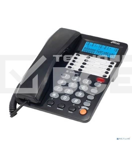 Телефон проводной Ritmix RT-495 черный