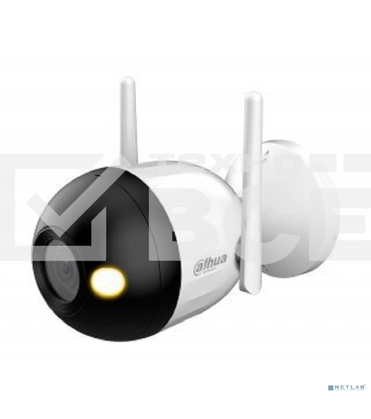 Уличная цилиндрическая IP-видеокамера DAHUA DH-IPC-F2CP-PV-0280B Smart Dual Light 2Мп, 1/3” CMOS, объектив 2.8мм, видеоаналитика, ИК 30м, LED 30м, микрофон, динамик, Wi-Fi 2.4ГГц, IP67, металл пластик