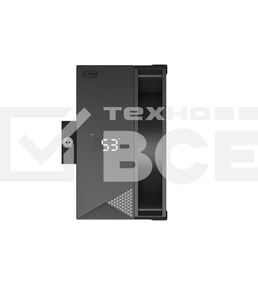 Кулер для процессора/ PCCooler RT500 Digital BK (240W, 4-pin PWM, LED temp., 152mm, Al/Cu, 5x6mm, 1x120mm, 73.32CFM, 34.9dBA, 2200RPM, S: 1851/1700/1200/115X, AM5/AM4, black)