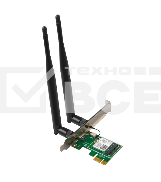 Сетевой адаптер Tenda E30 беспроводной двухдиапазонный PCI-e адаптер Wi-Fi 6 AX3000 c Bluetooth 5.0