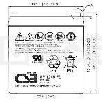 Батарея CSB GP 1245 (12V 4.5Ah 16W) клемма  F1 ( бюджетная версия ), фото3