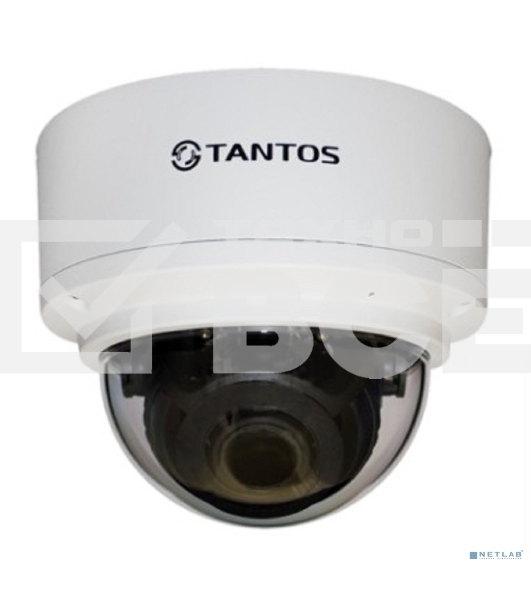 Уличная 2 мегапиксельная купольная антивандальная IP-камера Tantos TSi-Ve25VPA 2.8-12 мм