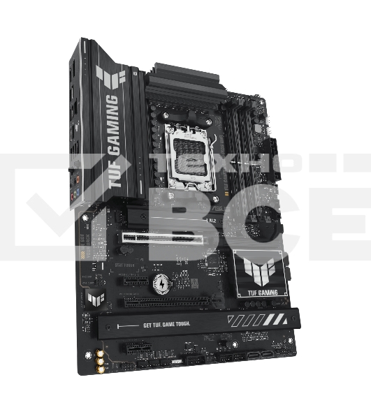Материнская плата ASUS TUF GAMING B850-PLUS WIFI, Socket AM5, AMD B850, 4xDDR5, 4xSATA, 3xM.2, 1xPCIe 5.0 x16, 1xPCIe 4.0 x16, 2xPCIe 4.0 x1, 1xHDMI, 1xDP, 1x 2.5Gb LAN, Wi-Fi 7, 3xUSB-A 10Gbps, 4xUSB-A 5Gbps, 1xUSB-C 20Gbps, 2xUSB-A 2.0, 5x3.5 мм, 7.1, A