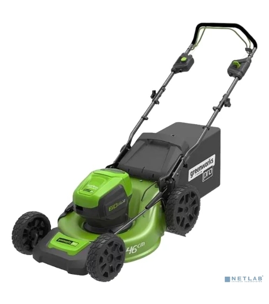 Газонокосилка аккумуляторная GreenWorks GD60LM46HPK4, 60 В, 4 Ач