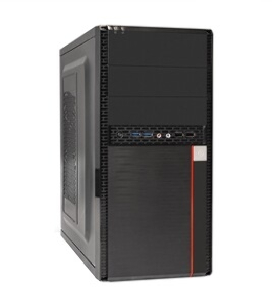 Компьютерный корпус ExeGate EX284038RUS Minitower BA-204U Black, mATX, (AA500, 80мм), 2хUSB+2хUSB 3.0, Audio