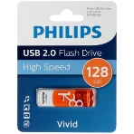 Флешка USB PHILIPS VIVID (FM12FD05B/97), 128Gb, USB 2.0, R/W 15/6, белый/желый, фото4