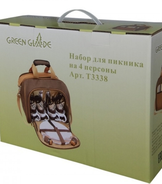 Набор для пикника GREEN GLADE 3338 34пр 15л