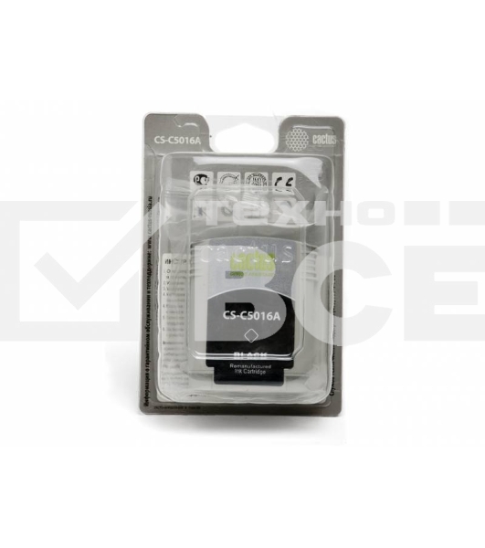 Картридж струйный Cactus CS-C5016A черный (72 мл) для №84 HP DesignJet 10PS/20PS/30GP