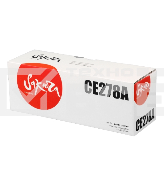 Картридж лазерный Sakura CE278A для HP laser Pro P1560/1636/1566/1600/1606, черный, 2100 к.
