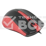 Мышь проводная Oklick 225M черный/красный, 1200 dpi, USB, кнопки - 3, фото3