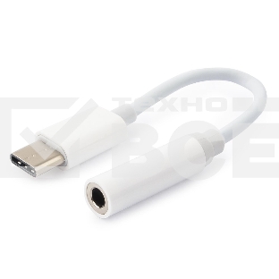 Переходник Cablexpert Переходник USB, USB Type-C/Jack3.5F, пакет (CCA-UC3.5F-01-W)