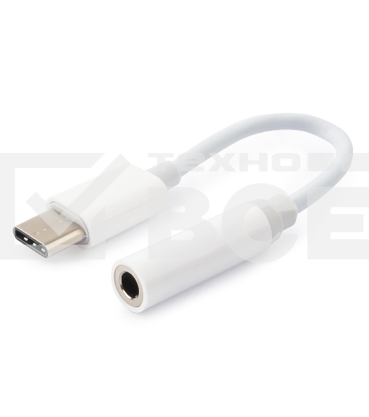 Переходник Cablexpert Переходник USB, USB Type-C/Jack3.5F, пакет (CCA-UC3.5F-01-W)