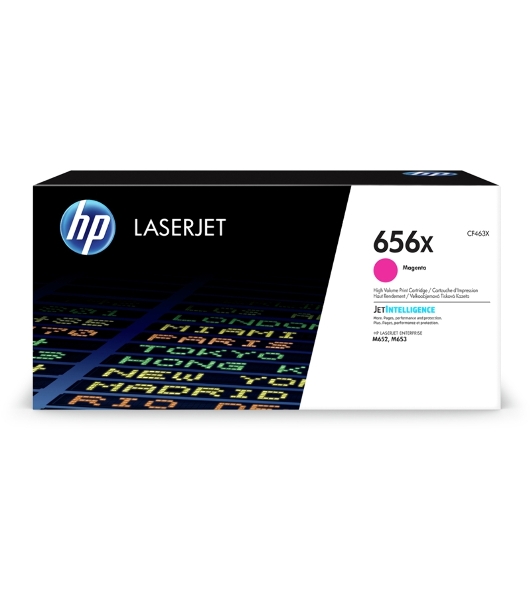 Картридж лазерный HP 656X пурпурный увеличенной емкости для HP CLJ M652/M653 (CF463X) 22000 стр