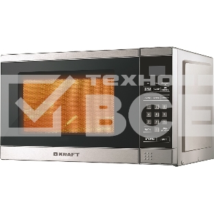 Микроволновая печь Kraft KF20MW7S-300D серебристый, 20 л, 700 Вт, переключатели - сенсор