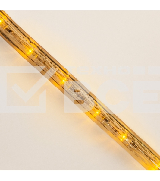 Дюралайт Neon-night LED, постоянное свечение (2W) - желтый, 36 LED/м, бухта 100м