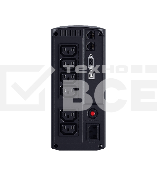 Источник бесперебойного питания UPS CyberPower VP1000EILCD Line-Interactive 1000VA/550W USB/RS-232/RJ11/45  (6 IEC С13)
