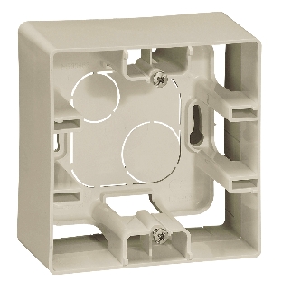 Legrand 672520 Коробка накладного монтажа - 1 пост - Etika - слоновая кость