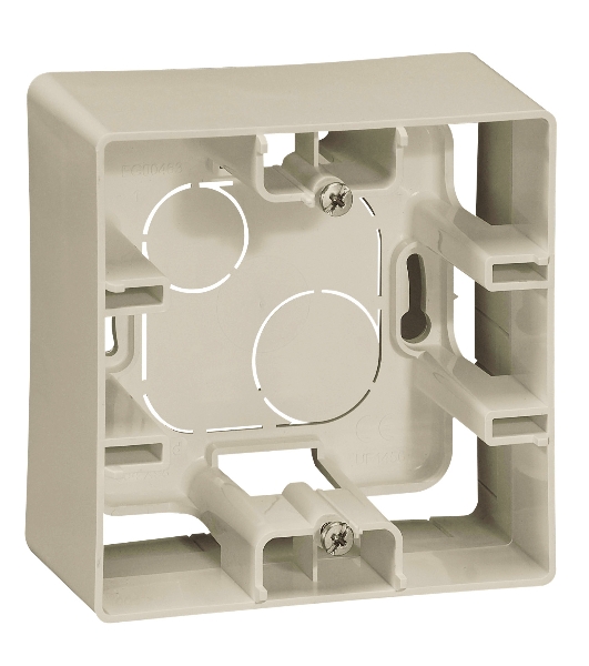 Legrand 672520 Коробка накладного монтажа - 1 пост - Etika - слоновая кость