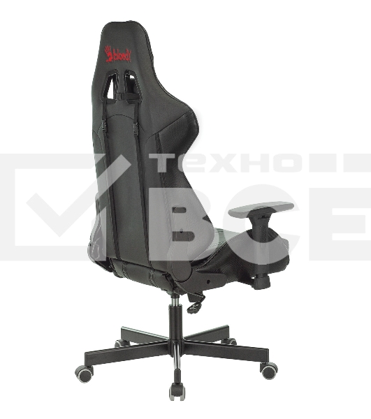 Кресло игровое A4Tech Bloody GC-600, черный, эко.кожа, крестовина металл
