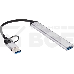 USB концентратор TypeC+adapter-->USB3.0+2USB2,0+SD+TF, VCOM, фото6
