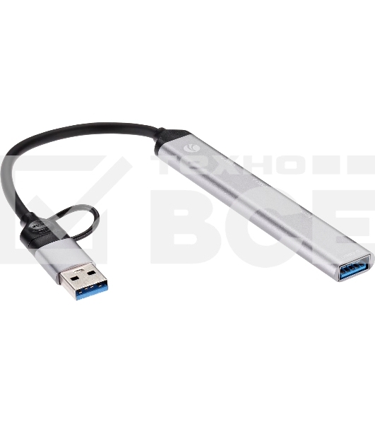 USB концентратор TypeC+adapter-->USB3.0+2USB2,0+SD+TF, VCOM