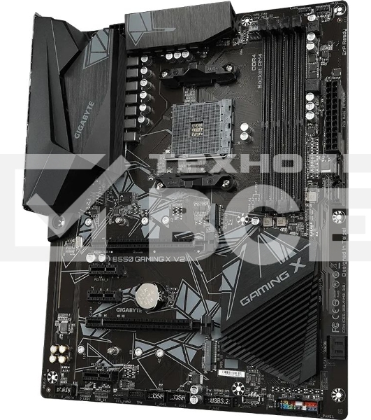 Материнская плата Gigabyte B550 GAMING X V2, AM4, AMD B550, 4xDDR4, 4xSATA, 2xM.2, 1xPCI-E 4.0 x16, 1xPCI-E 3.0 x2, 1xHDMI, 1xDVI-D, 1x 1Gb LAN, 1xUSB 3.2 Gen 2, 3xUSB 3.2 Gen 1, 2xUSB 2.0, 3x3.5 мм, 7.1, Standard-ATX