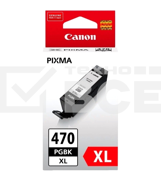 Картридж струйный Canon PGI-470PGBK XL (0321C001) черный (22 мл, 500 стр.) для Canon Pixma iP7240/ MG5440/MG5740/MG6340/MG6840/MG7740/ TS5040/TS6040/TS8040/TS9040