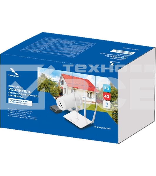 Усилитель сигнала Триколор TR-4G/injector-9kit 20м (046/91/00055155)