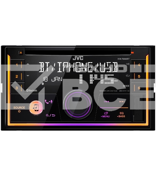 Автомагнитола JVC KW-R930BT 2DIN 4x50Вт